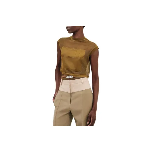 HERMES SS25 Трикотаж Женский Бронза Зеленый