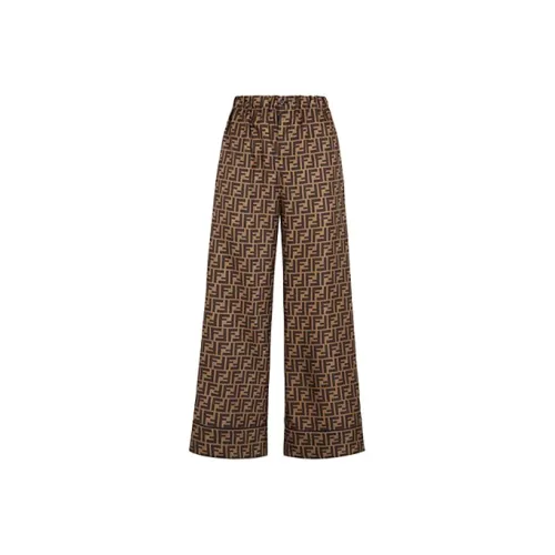 FENDI Повседневные брюки Женские Коричневый