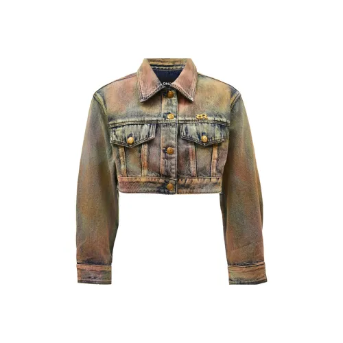 Only J34 390 Промытый деним синий Женское короткое пальто