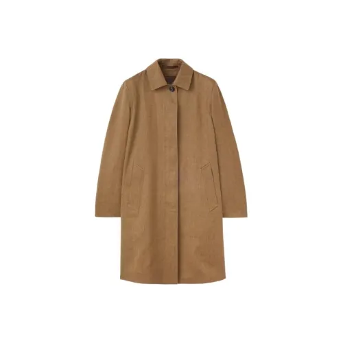 Loro Piana Alder Пальто Тренчкот Женские Bark Бежевый