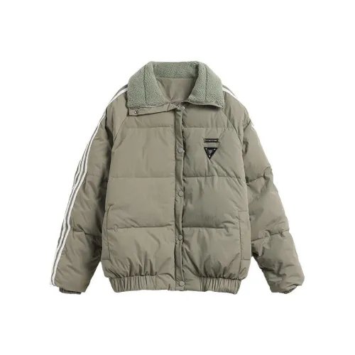 YITOUAGUA Армейский зеленый Женские пуховики