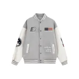 Серый хлопковый пуховик