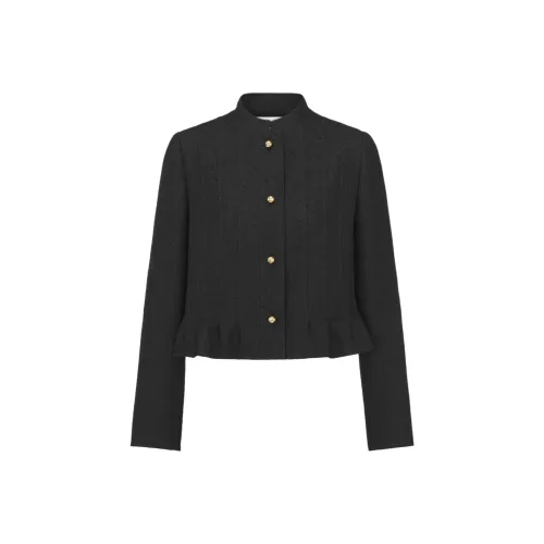 DIOR FW24 Бизнес-костюм Пальто Женское Черное