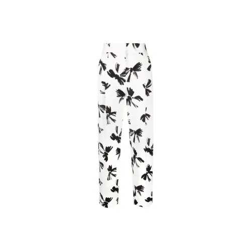 MSGM Белые Женские Вязаные Спортивные Брюки