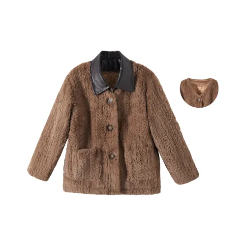 KAZAN Кокосово-коричневый Женские Объемные Куртки (Пуфы)