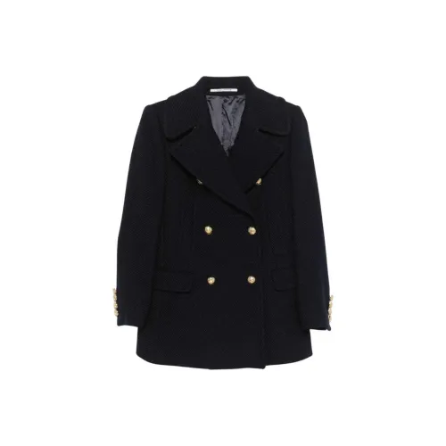 Tagliatore FW24 Бизнес-костюм Пальто Женское Морской Синий