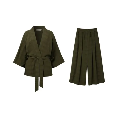 CICADAHOME Pine And Knife Duty Robe Tea Maker Женские Пижамные Комплекты