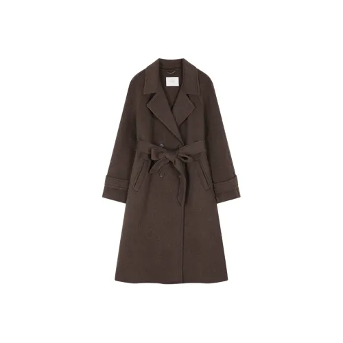 Mo Han Yi Mei Пальто Женское Звездный Кофейный