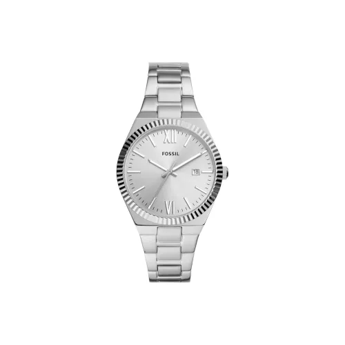 FOSSIL Наручные часы Кварцевый механизм Нержавеющая сталь Ремешок 38 мм Серебристый циферблат Женские часы