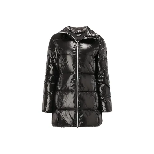 EMPORIO ARMANI EA7 Хлопковый пуховик женский черный
