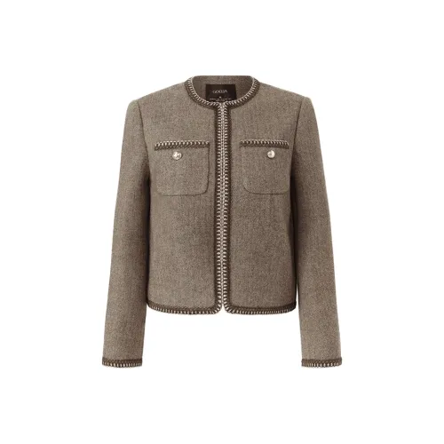 GOELIA 86Y Кофе Женское короткое пальто