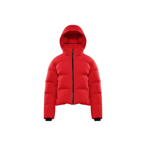 ARITZIA The Супер Puff2OTM Shorty RainstopTM Пуховик Женские Catalina Красный