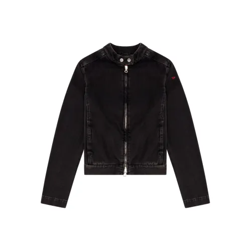 DIESEL SS24 Denim Jacket Women's Black