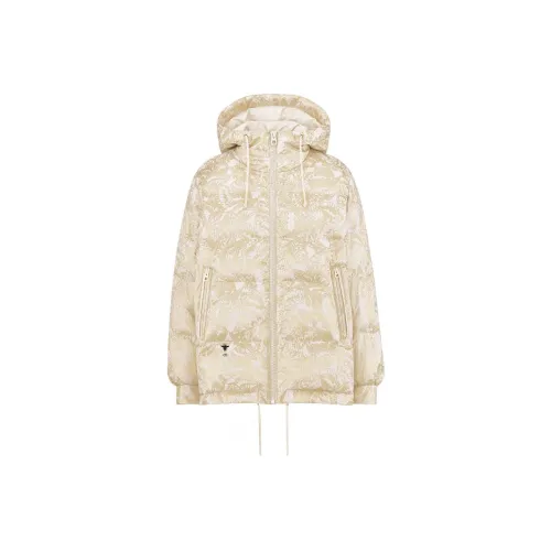 DIOR FW23 Хлопковый пуховик Женский Бежевый