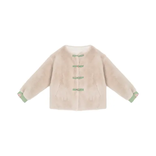 Sheep Design Бархат Feel Пальто Женское Зеленое