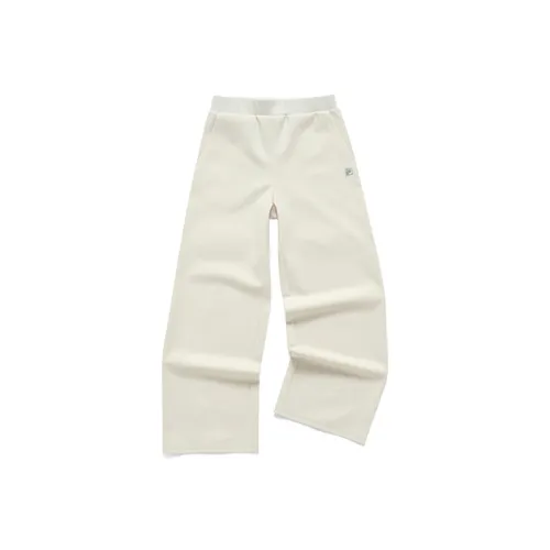 FILA Облачный белый Женские Вязаные Тренировочные Брюки