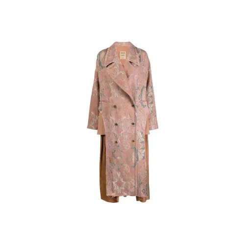 UMA WANG Розовое Женское Пальто