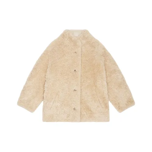 ISABEL MARANT ETOILE SS24 Хлопковый пуховик женский бежевый