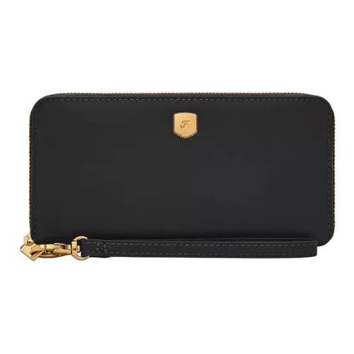 FOSSIL Кожа Кошелек Женские Черный