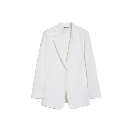 MaxMara Бизнес-костюм Пальто Женское Белое