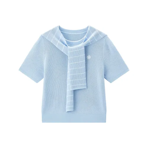 LEDIN Трикотаж Женский Свежий Синий