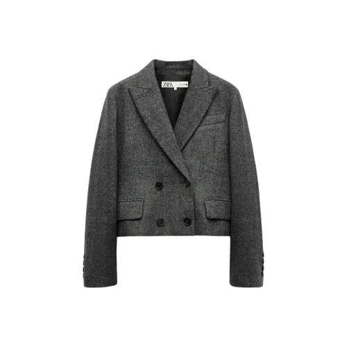 ZARA ZW Series Серый Женские Офисные Костюмы