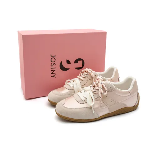 JOSINY Амортизирующий Противоскользящий Износостойкий Дышащий и Легкий Низкий Топ Повседневная Обувь Женская Светло-Розовая