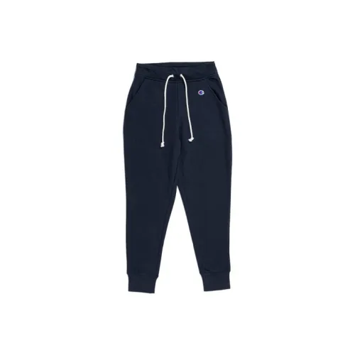 Champion Прямой крой Брюки Тренировочные Брюки Японская версия Женские Темно-синий