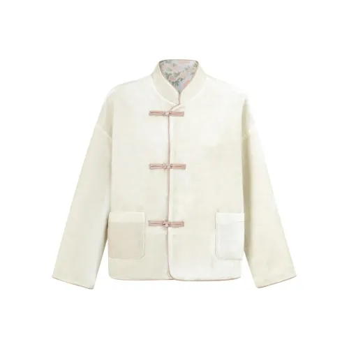 YESWOMEN Гроздь цветов Республика Китай Стиль Пальто Женские Короткие пальто