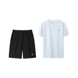 Двухкомпонентный комплект (Шорты + Белая рубашка с коротким рукавом)