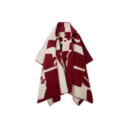 Burberry FW23 Плащ Женский Темно-Красный