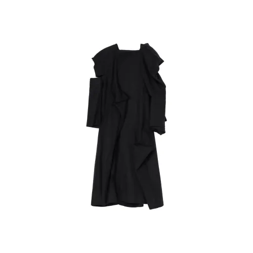 Yohji Yamamoto FW24 Пальто Женское Черное