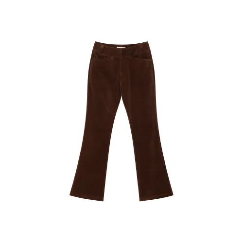 RUNTOTHEFUTURE Кофе Женские Повседневные Брюки