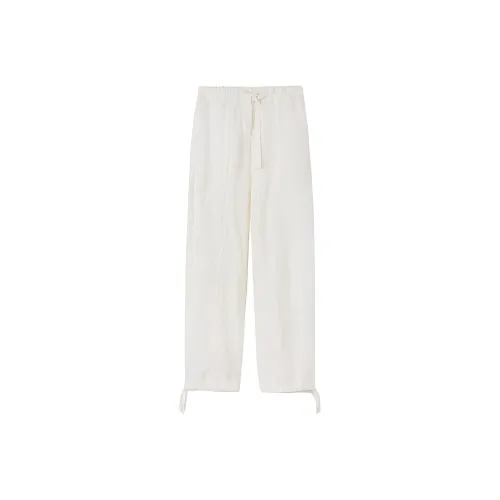 JIL SANDER Экрю Женские Повседневные Брюки