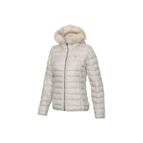 Adidas Originals Пуховик Женские Крем Хаки