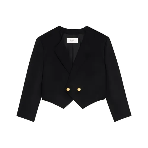 CELINE Черное Женское Короткое Пальто