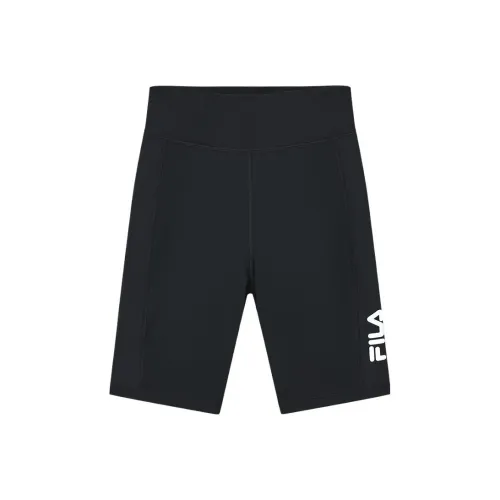 FILA X Magic Stick Joint Series Женские Леггинсы Черного Цвета