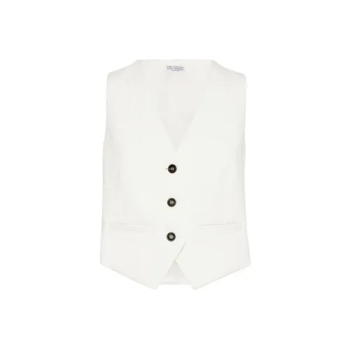 Жилет BRUNELLO CUCINELLI Женская Белая