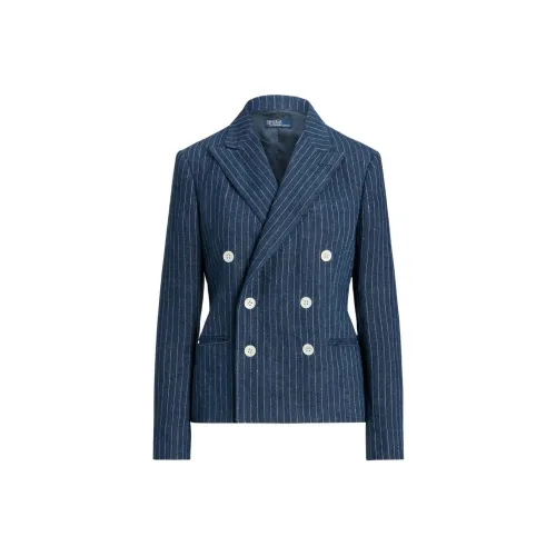 Polo Ralph Lauren SS24 Бизнес Костюм Пальто Женское Морской Синий