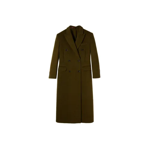 GUCCI Оливково-зеленое Женское Пальто