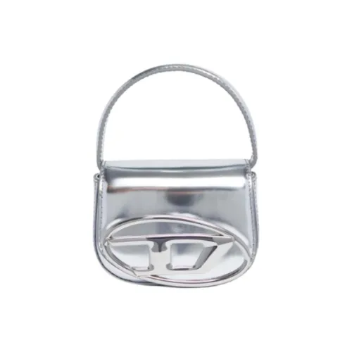 DIESEL Коровья кожа Сумка Экстра маленькая Женская серебряная