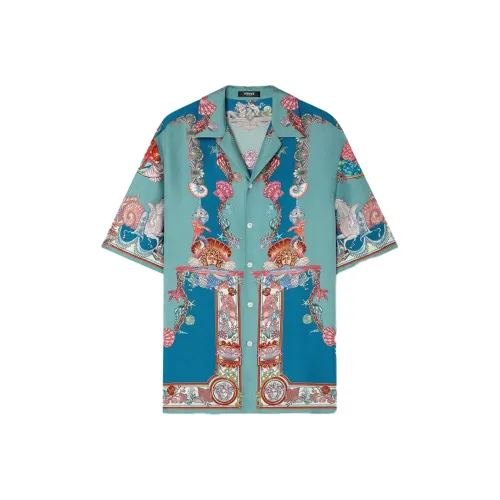 VERSACE Мужские Синие Рубашки