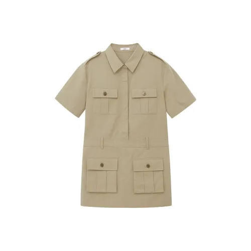 D'zzit Темный хаки Женские Повседневные Брюки