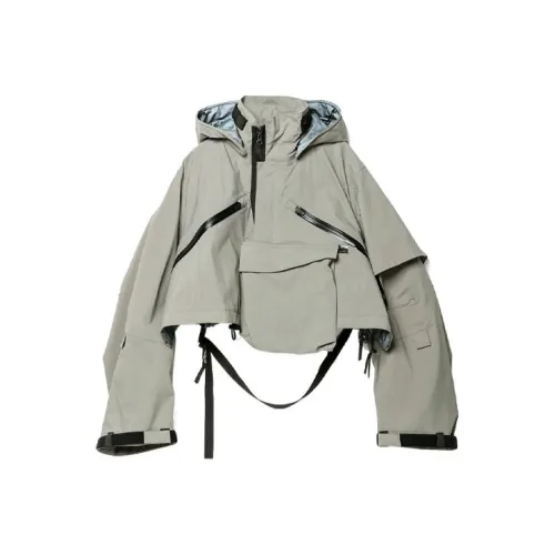 sacai Серый Женское короткое пальто