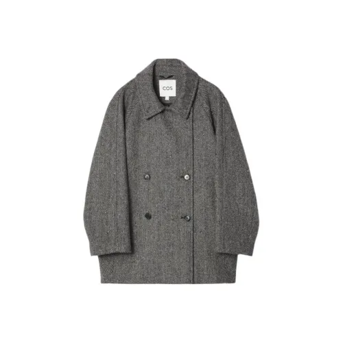 COS Серое Женское Пальто