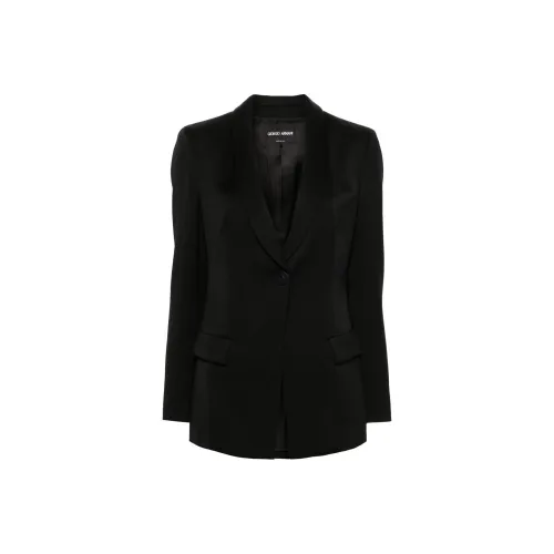 GIORGIO ARMANI SS24 Бизнес Костюм Пальто Женское Черное