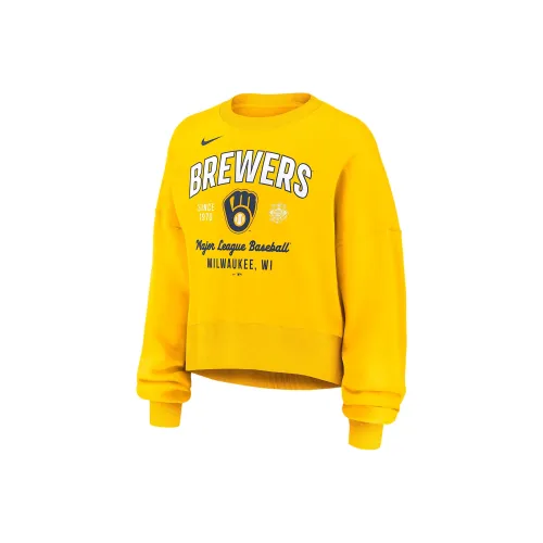 Nike x MLB Milwaukee Brewers Толстовка Женские Золотые