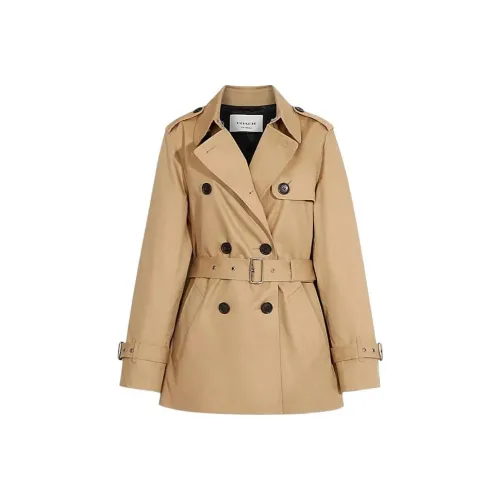 COACH SS24 Тренчкот Женский Хаки