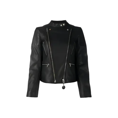 DIESEL Черные Женские Кожаные Куртки