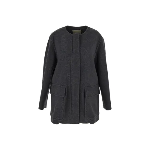 ISABEL MARANT Серое Женское Пальто